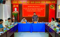 Thường trực Đảng uỷ phường Nha Trang làm việc với UBMT và các tổ chức Chính trị - Xã hội phường